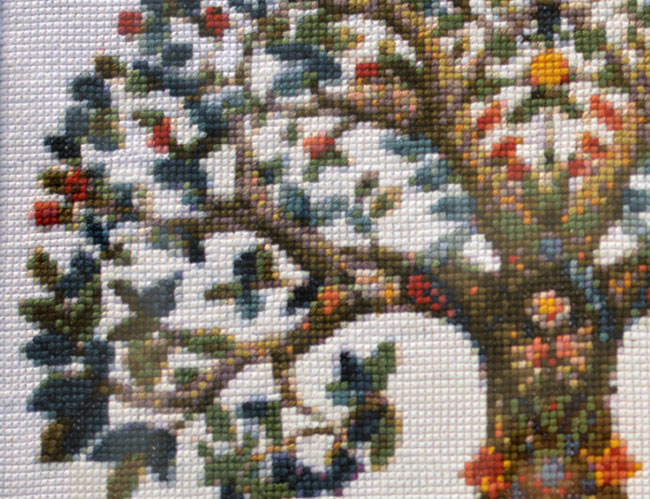 Crossstitch Tree Of Life fine stitch